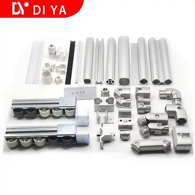 DYJ28-B09 45 Inner Type Aluminum Tube Connector for Lean System