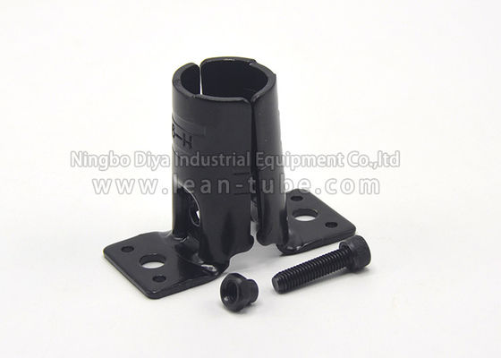 Black Anti Static Lean Tube Connector Customized Size For Pipe Worktable