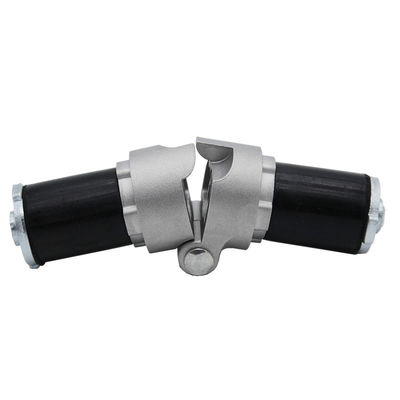 OD 28mm Lean Pipe Connector ডাবল টিউব মুভযোগ্য জয়েন্ট ওয়ার্কবেঞ্চের জন্য জয়েন্ট